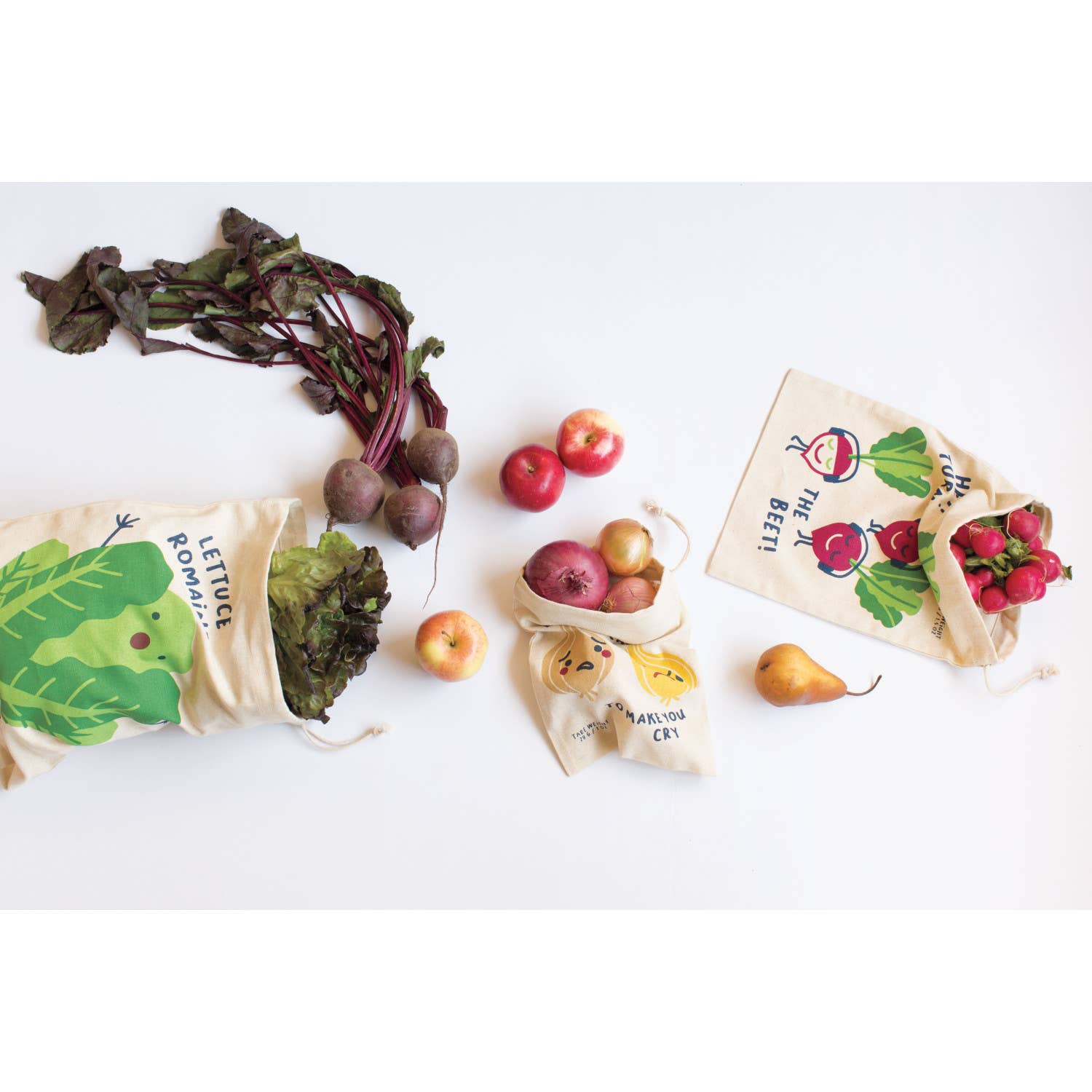 Funny Food Reusable Produce Bags