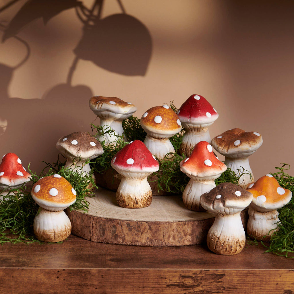 Small Mushroom Figurines