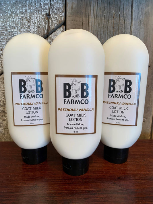 Patchouli Vanilla Goat Milk Lotion - 8 oz.