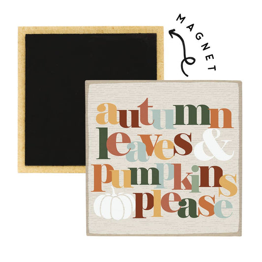 Autumn Leaves Colorful - Square Magnets