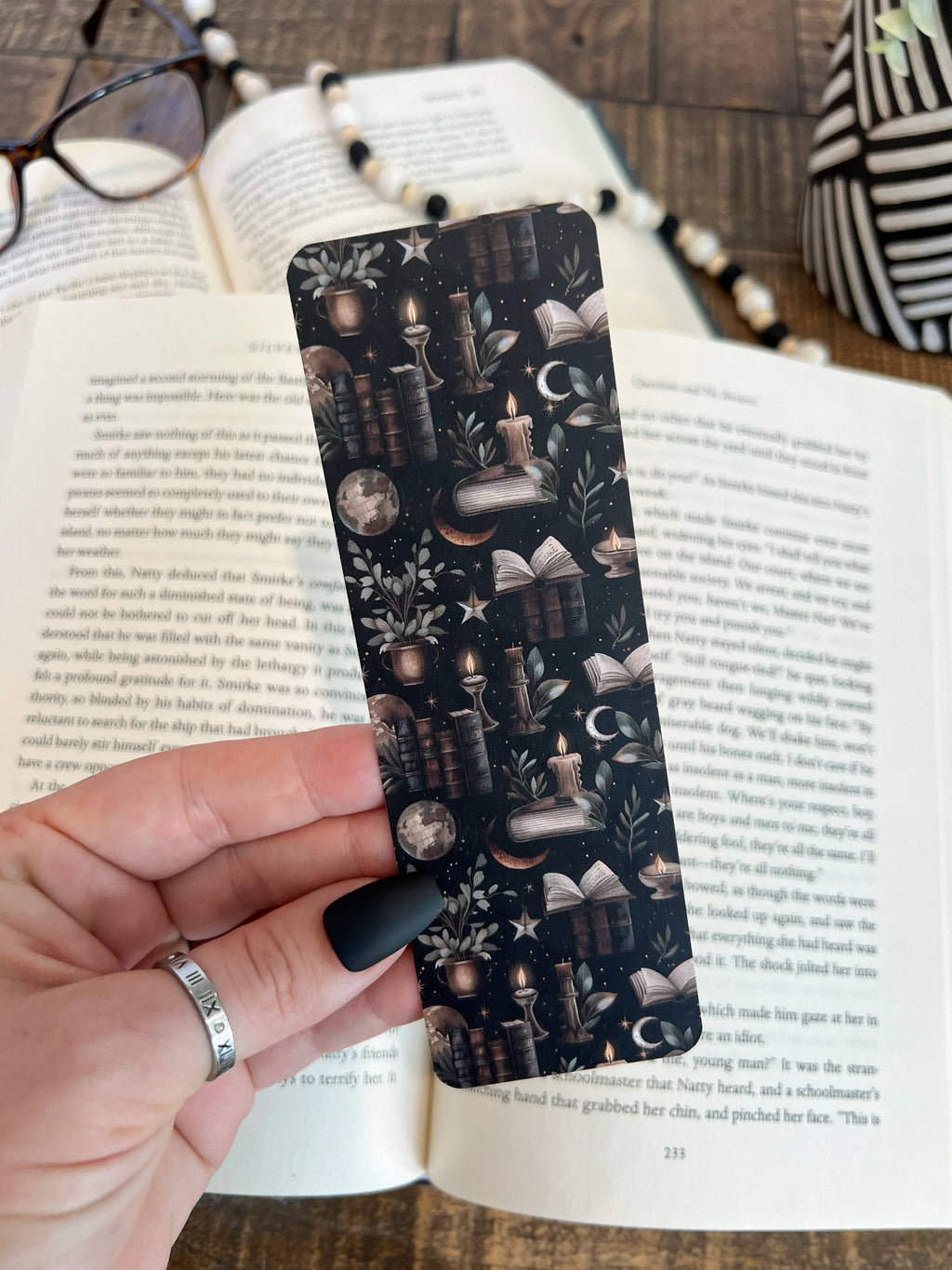 Dark Library Bookmark