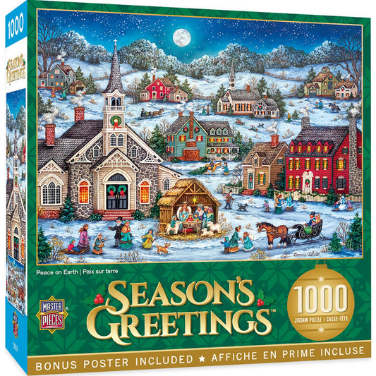 Season's Greetings - Peace on Earth 1000 Piece Puzzle