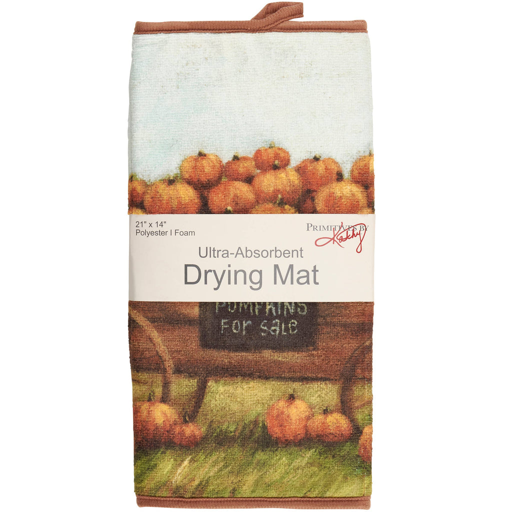 Pumpkin Wagon Drying Mat
