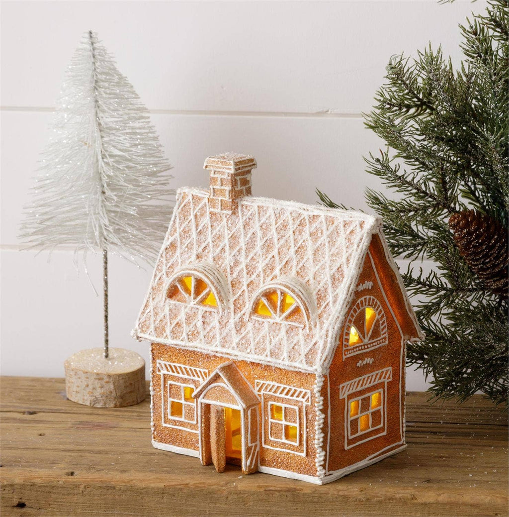 Lighted Gingerbread House With Open Door
