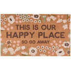 Our Happy Place So Go Away Rug