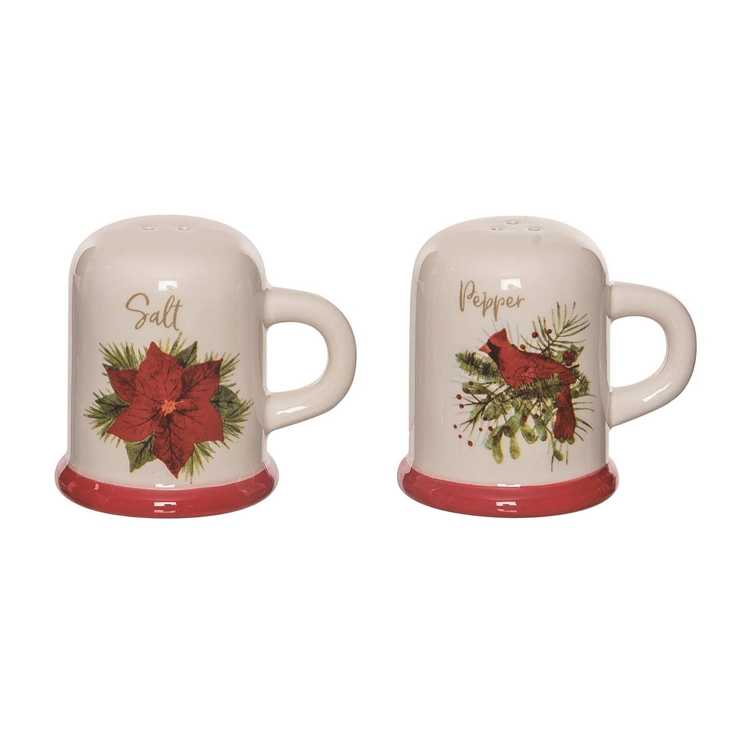 Christmas Cardinal Salt & Pepper Shaker Set