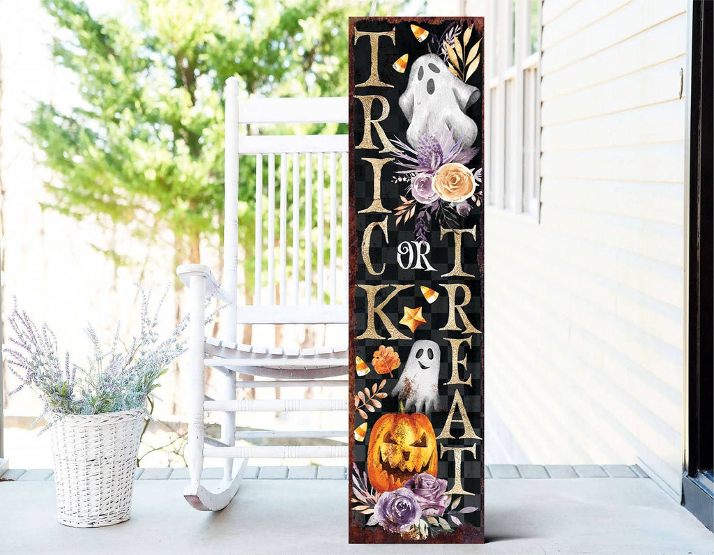 48in Trick or Treat Halloween Porch Sign