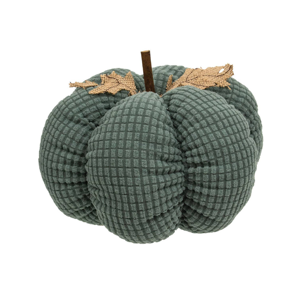 Teal Waffle Weave Pumpkin - Large