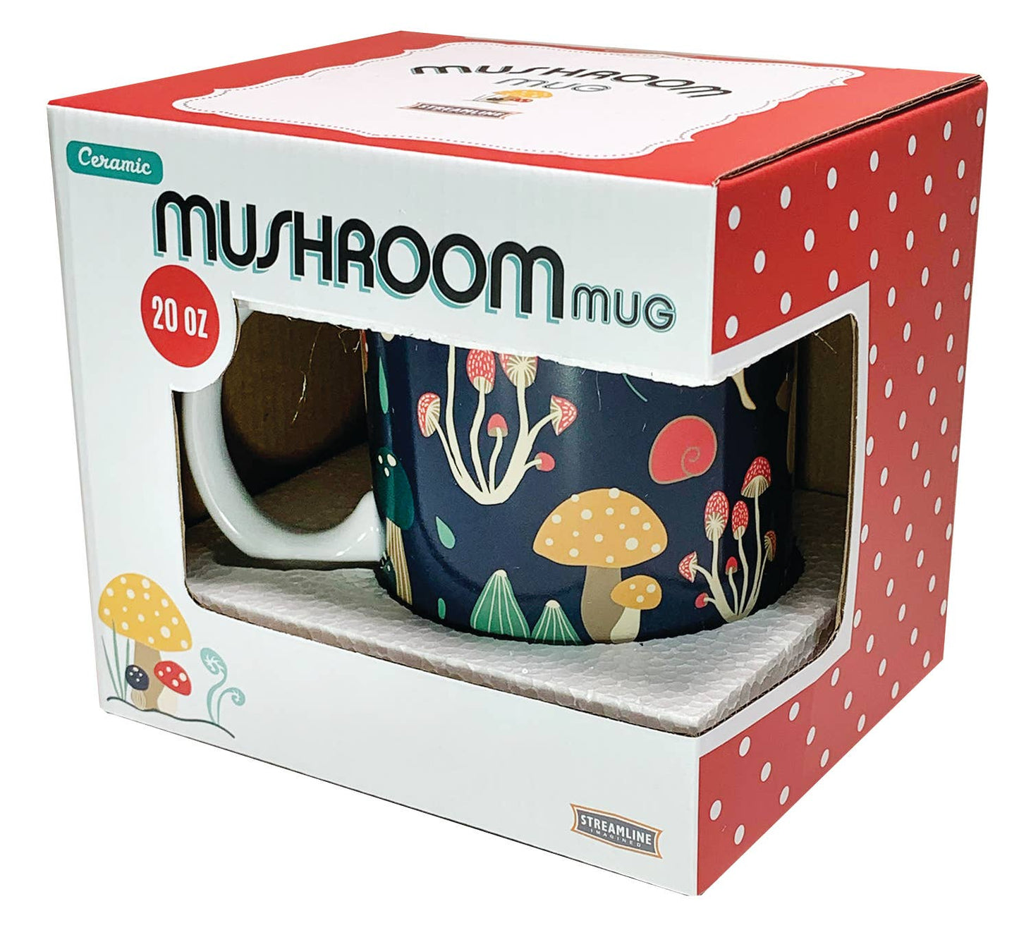 Mushroom Ceramic Coffee Mugs