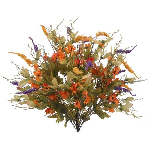 Daisy Circle Heather Coral Grass Bush