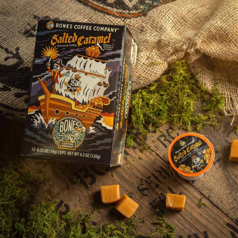 Salted Caramel Coffee Pods | 12 Count Flavored Coffee Pods
