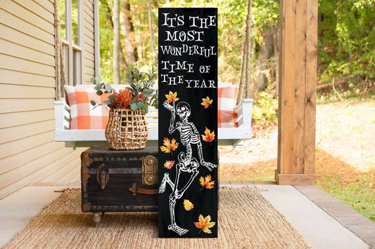 36in Dancing Skeleton Porch Sign