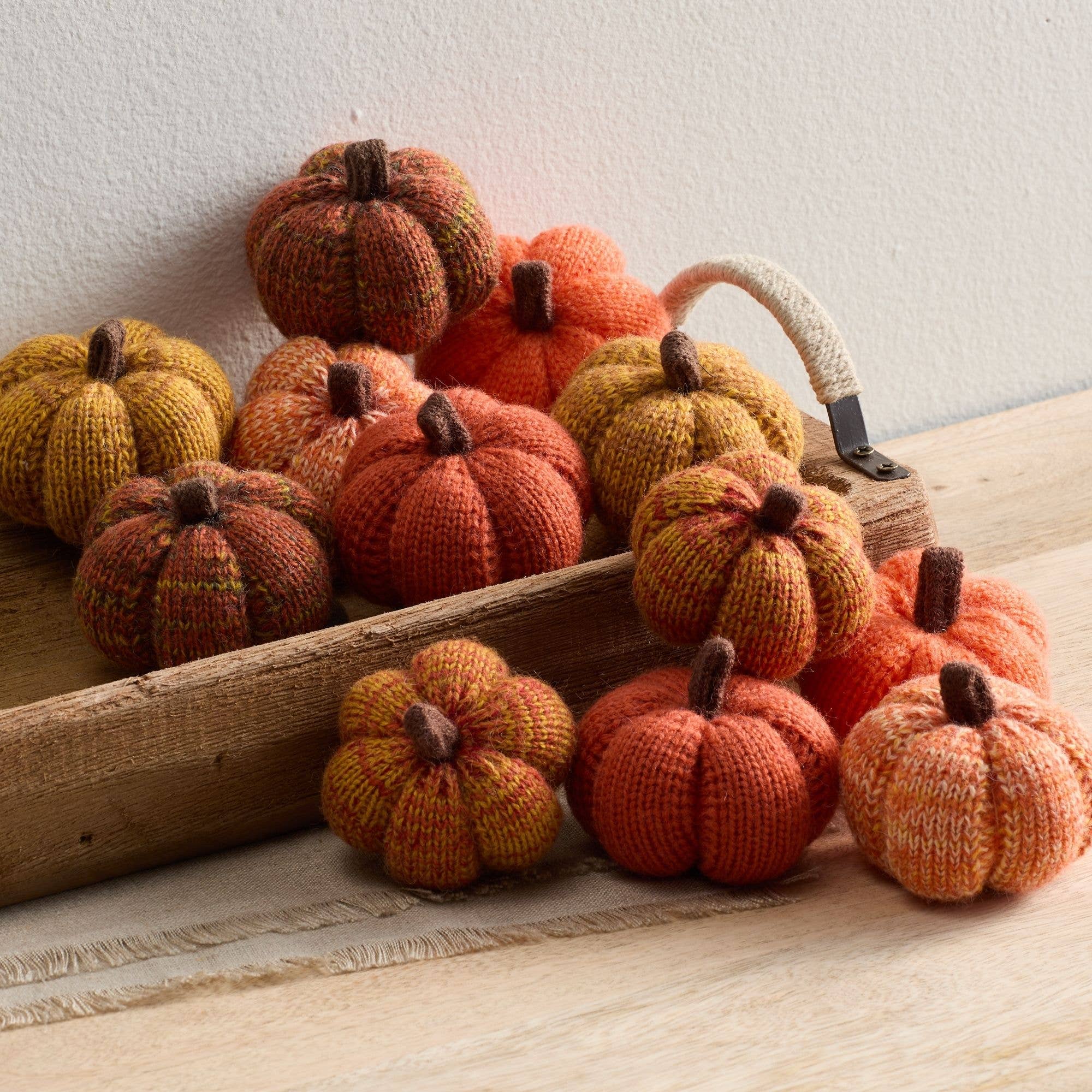 Cozy Knit Pumpkins