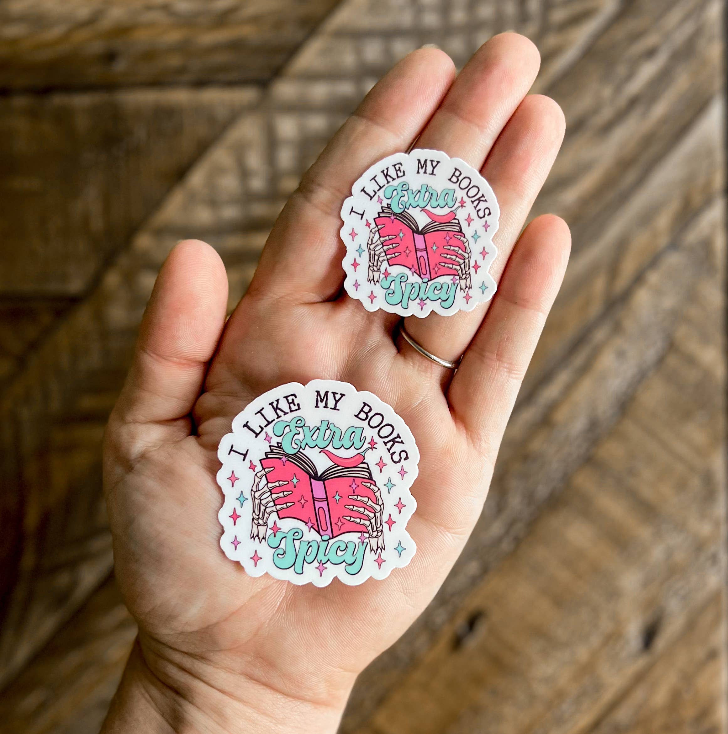 Extra Spicy Books Vinyl Sticker