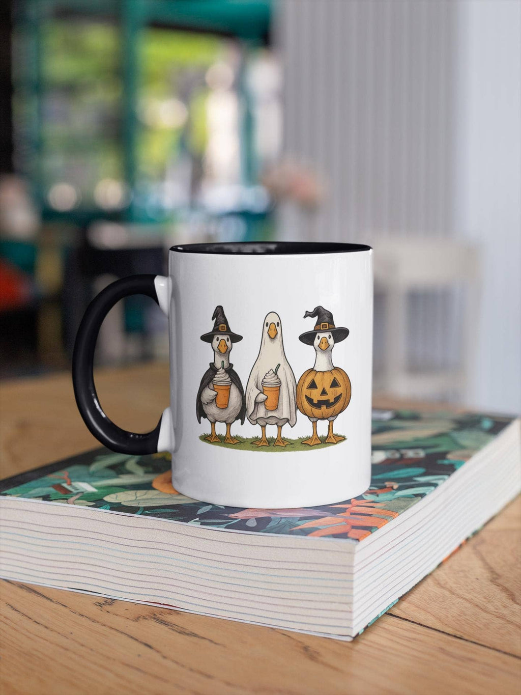 Halloween Goose Ghost Coffee Mug