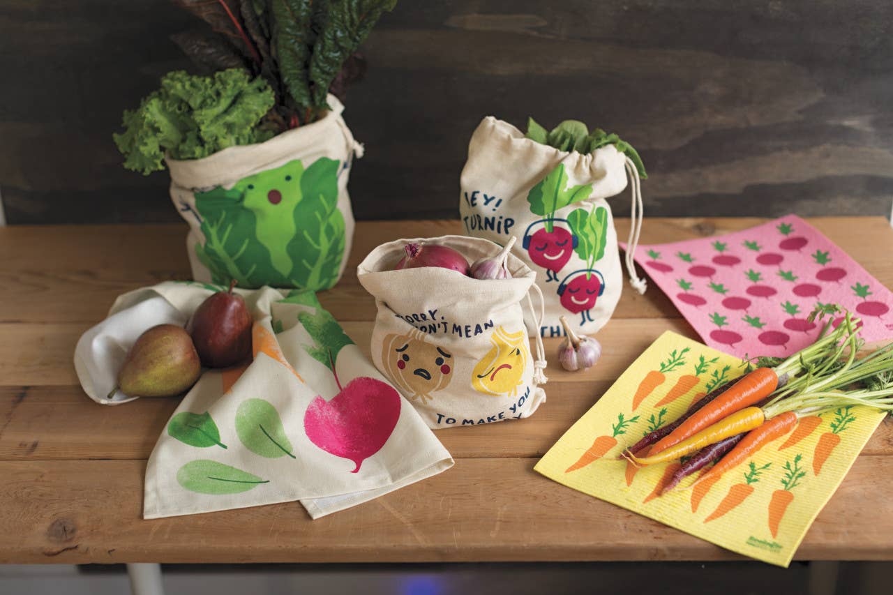 Funny Food Reusable Produce Bags