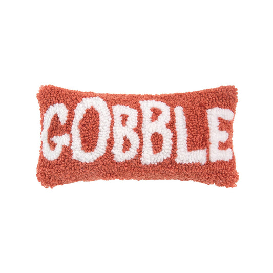 Fall/Harvest Gobble Thanksgiving Throw Pillow