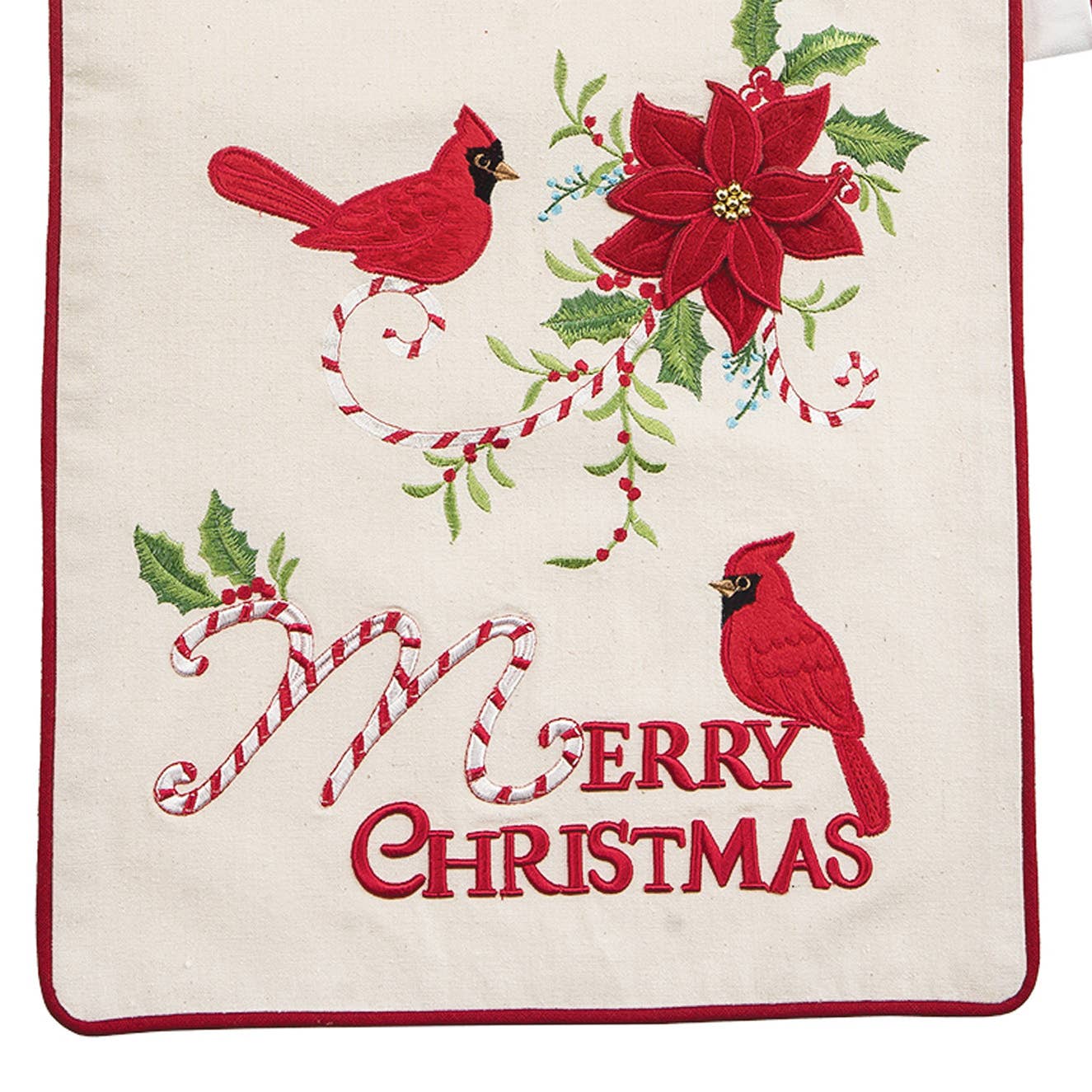 Christmas Cardinal Cane Table Runner