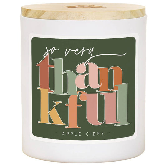 Thankful Overlap - Apple Cider Scented Soy Candle