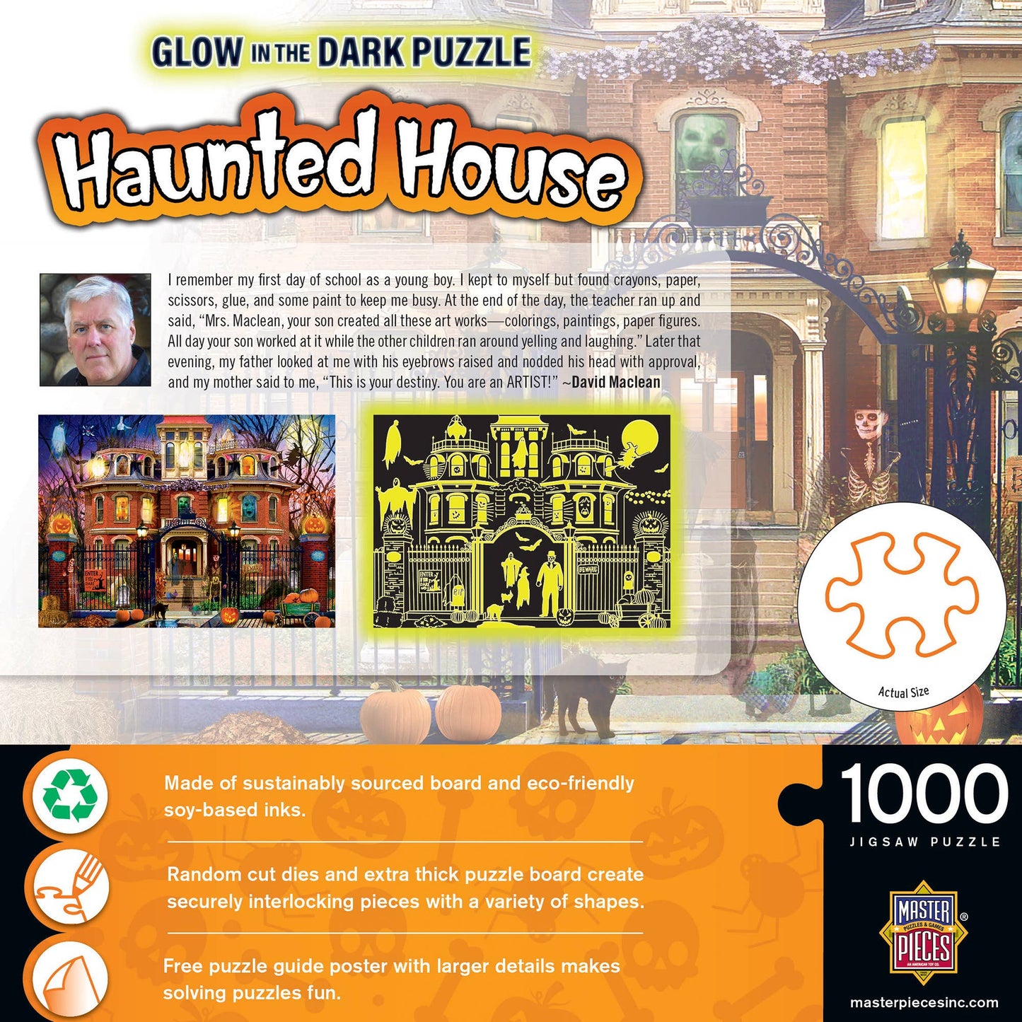 Glow in the Dark - Haunted House on the Hill 1000 pc Puzzle