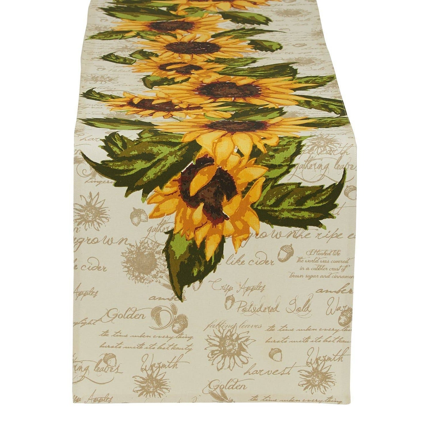 Rustic Sunflowers Printed Table Runner