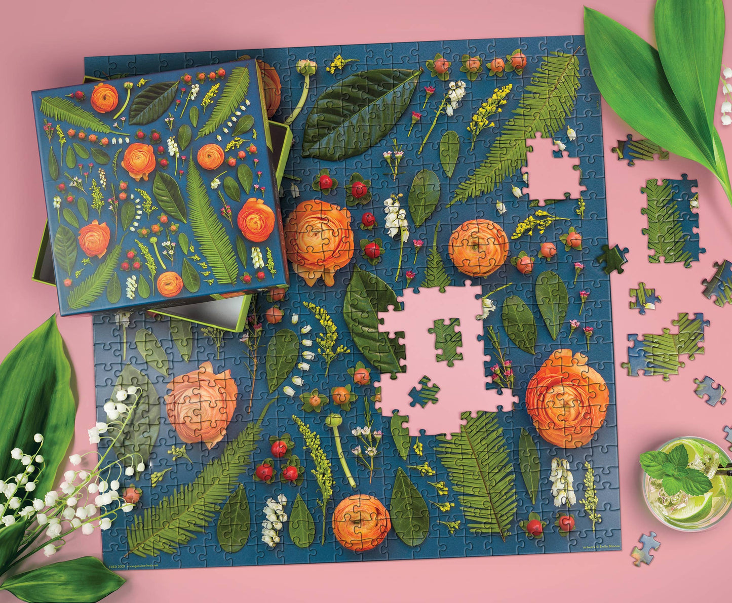 Puzzle 500 PC - Emily Blincoe - Deconstructed Bouquet