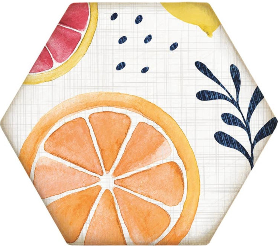 Set of 6 Fruit Honeycomb Coasters *50% OFF*