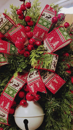 White Winter Bell Cedar Swag