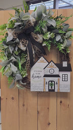 Farmhouse Lamb's Ear Grapevine Wreath
