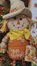Autumn Pumpkin & Sunflower Wreath