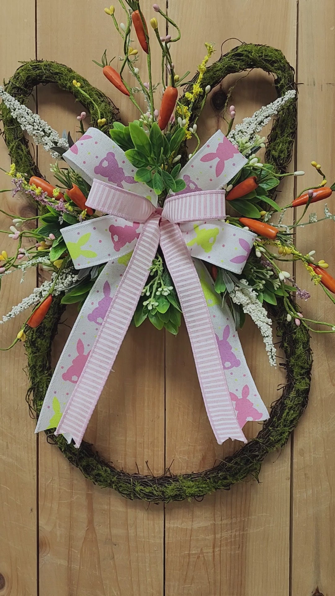 Mossy Bunny Frame Doorhanger