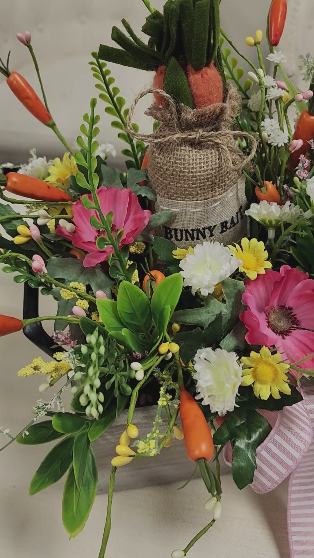 Pastel Bunny Table Arrangement