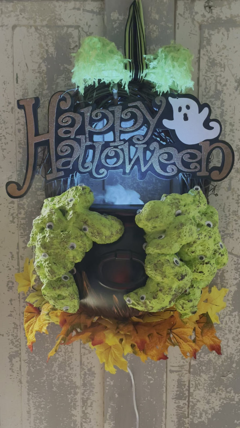 Working Witches Cauldron Wreath