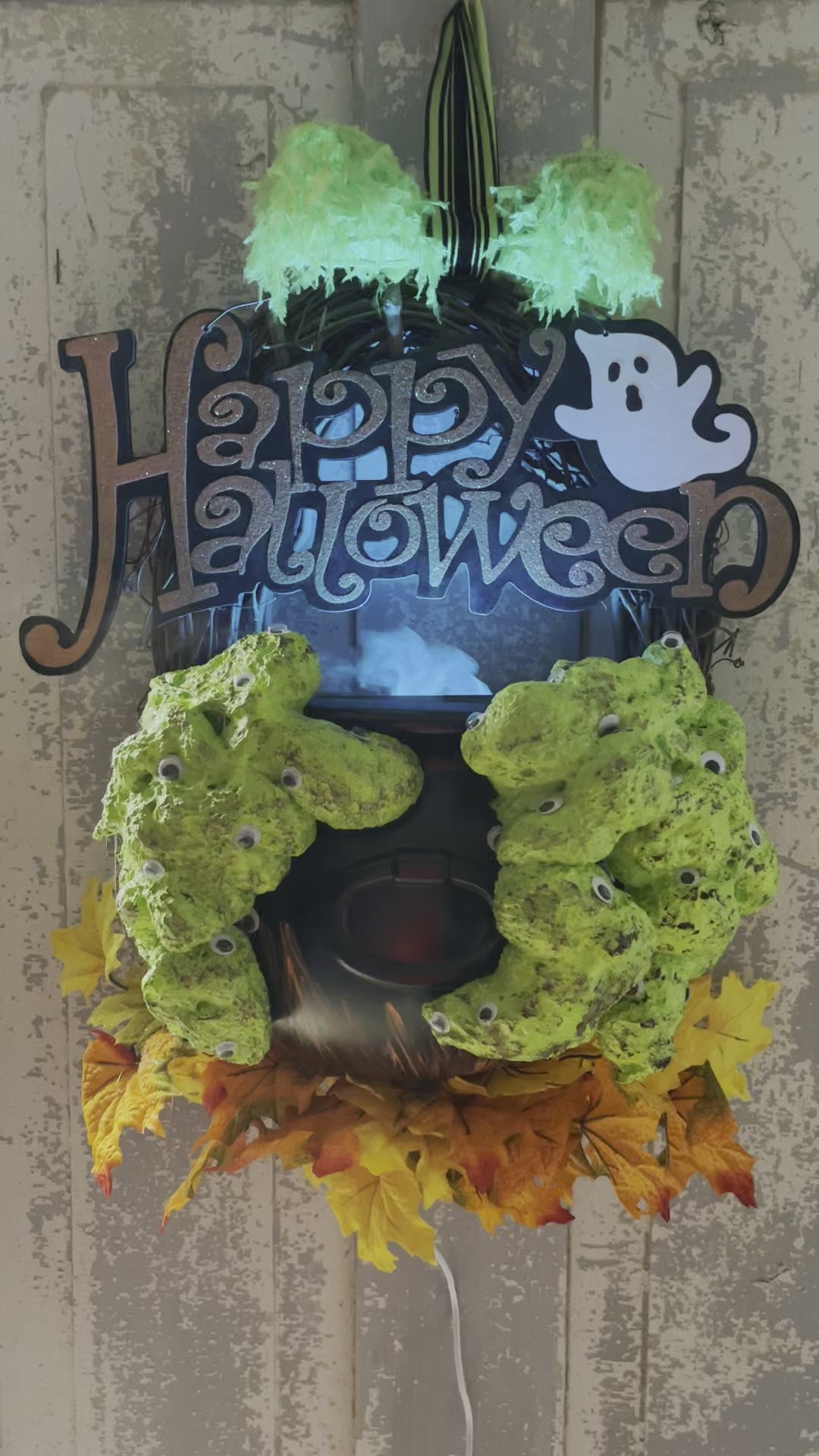 Working Witches Cauldron Wreath