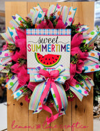 Summertime Watermelon Mesh Wreath
