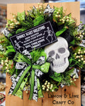 Spooky Scary Skeletons Halloween Wreath