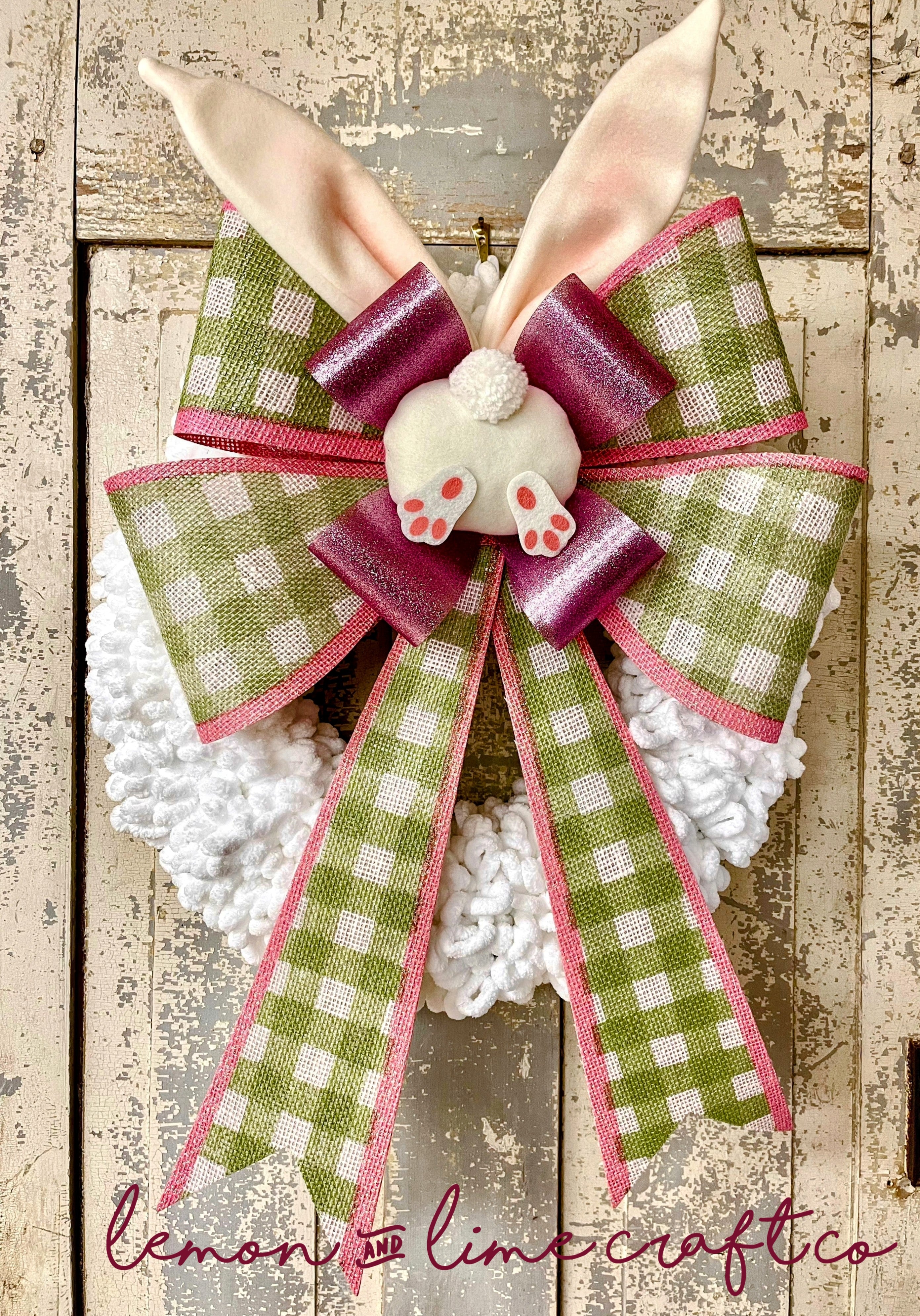 Chunky Yarn Easter Wreath