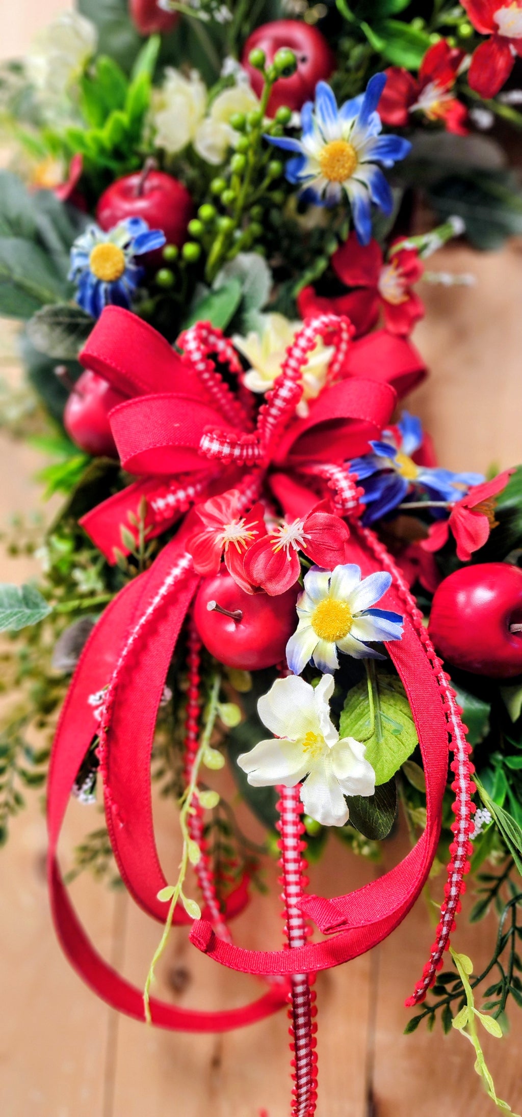 Floral Summer Apple Wreath