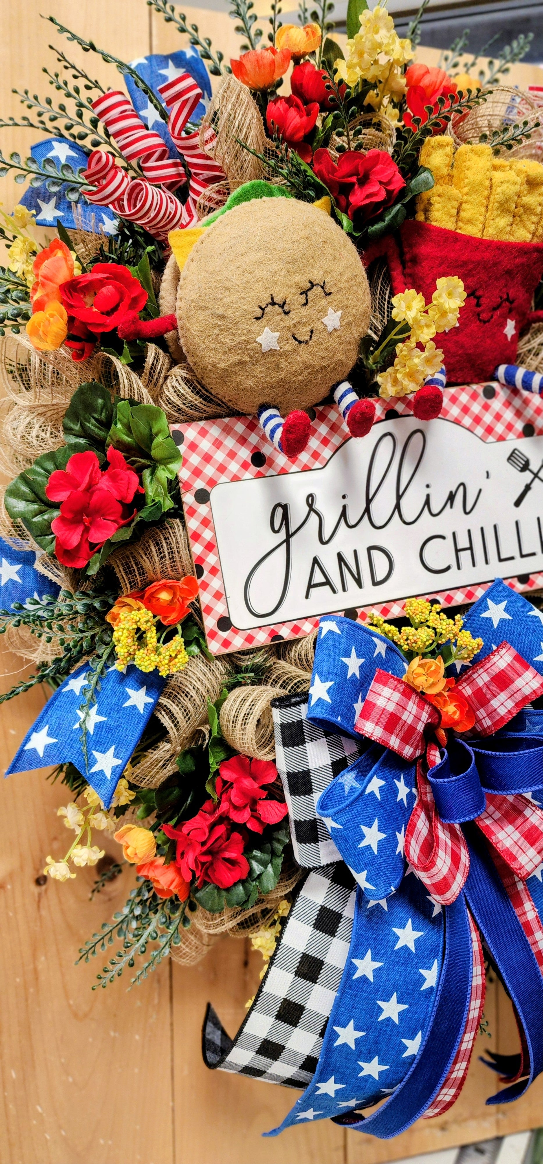 Grilling & Chilling Summer BBQ Wreath
