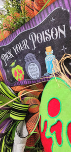 Poison Apple Halloween Wreath