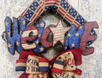 Patriotic Welcome Ribbon Wreath