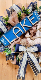 Lake House Mesh Wreath