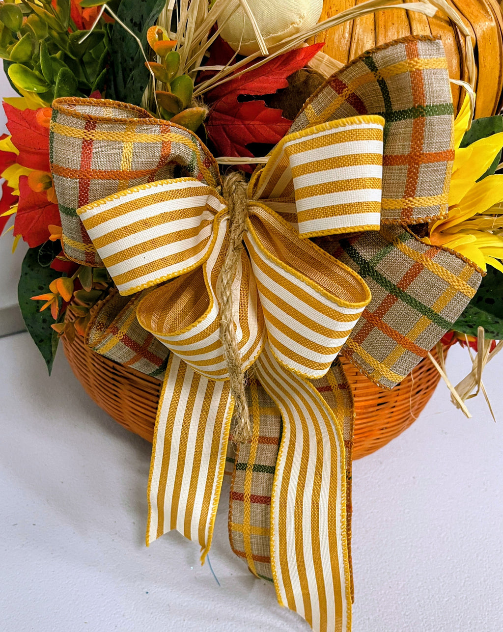 Scarecrow Pumpkin Centerpiece