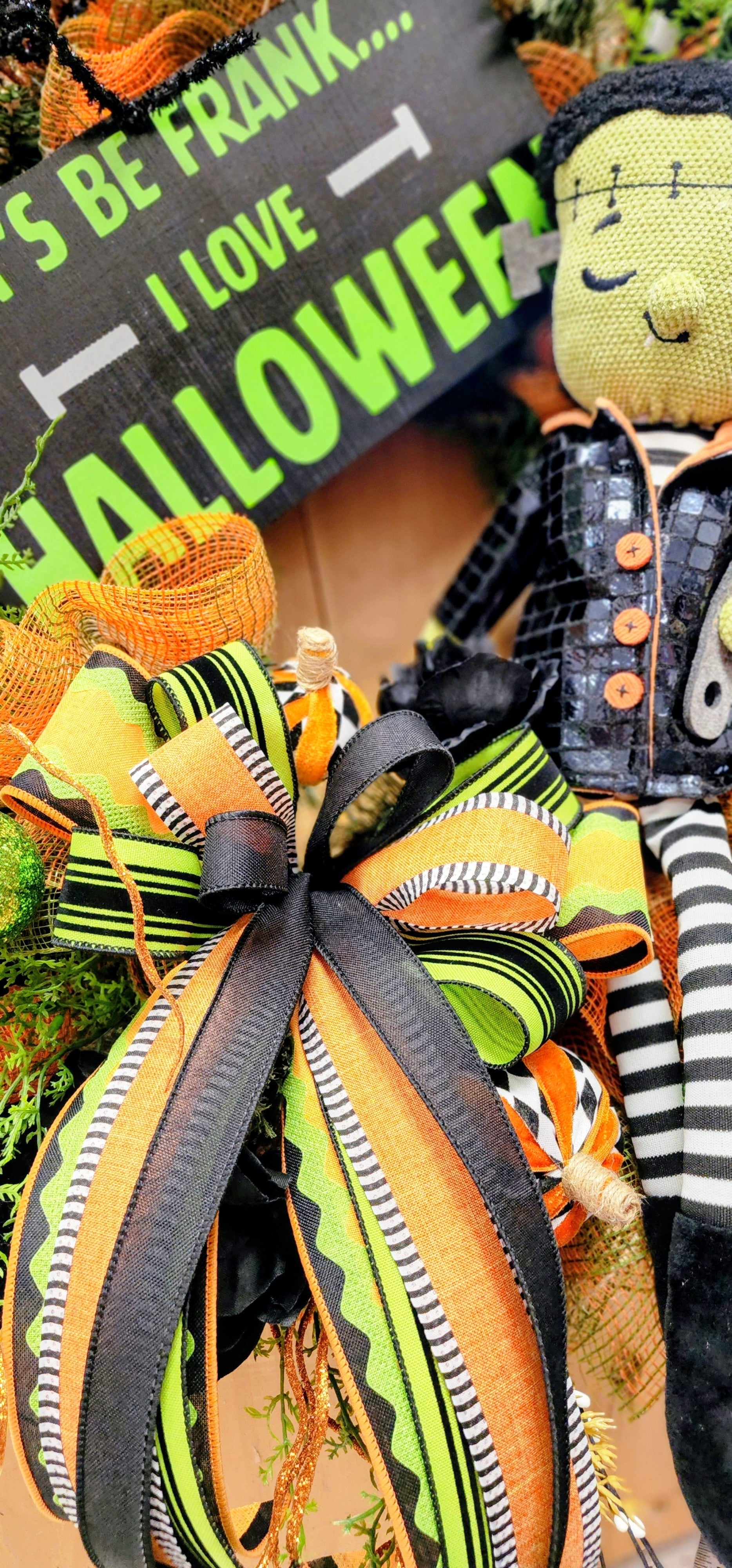 Frankenstein Halloween Wreath