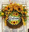 Sunflower Floral Grapevine Wreath