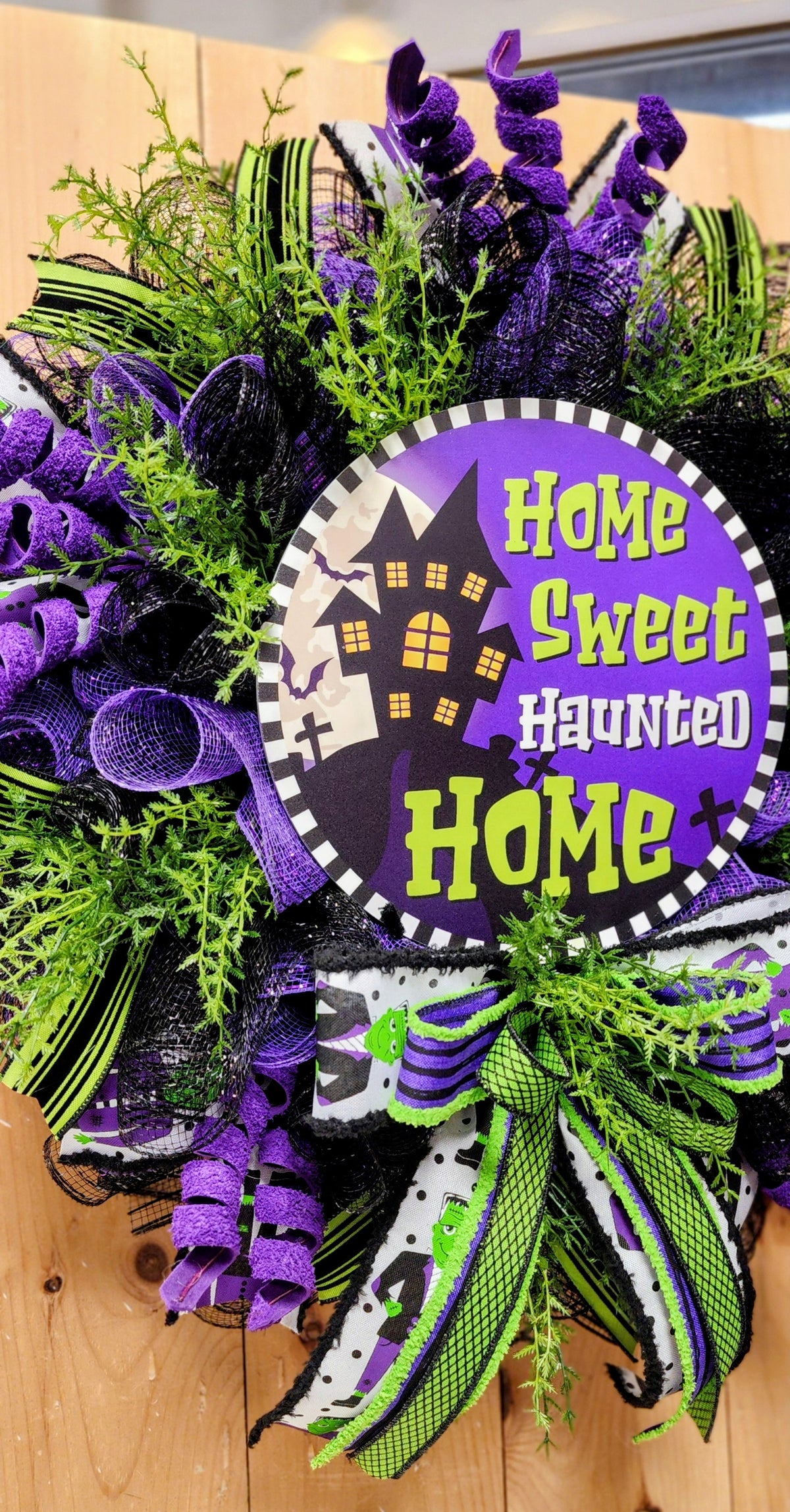 Home Sweet Haunted Home Halloween Wreath