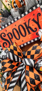 Spooky Ghost Halloween Wreath