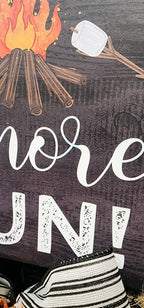 Camping Smore Mesh Wreath