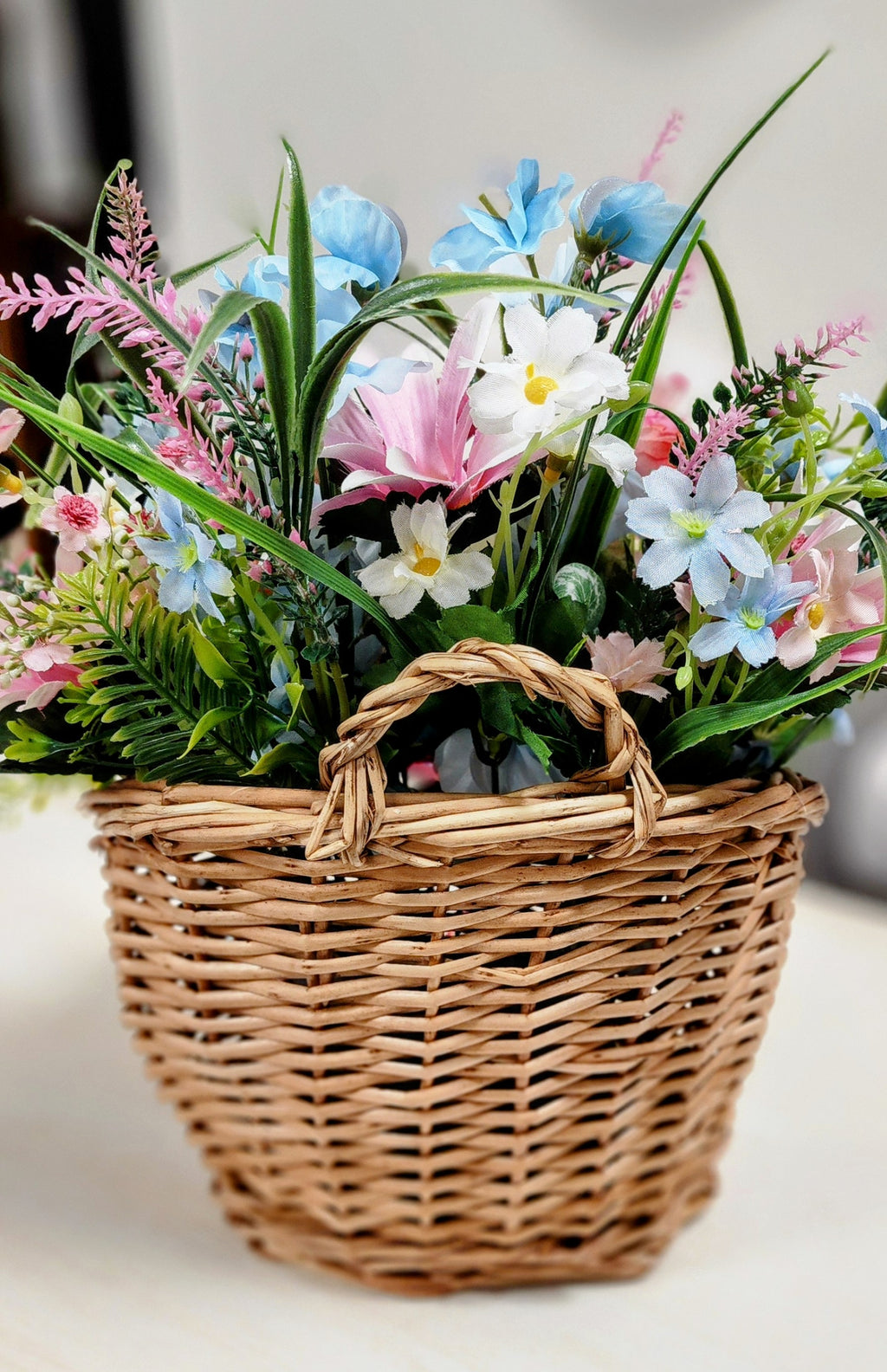 Spring Floral Hanging/Sitter Basket