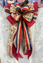 Patriotic Welcome Ribbon Wreath